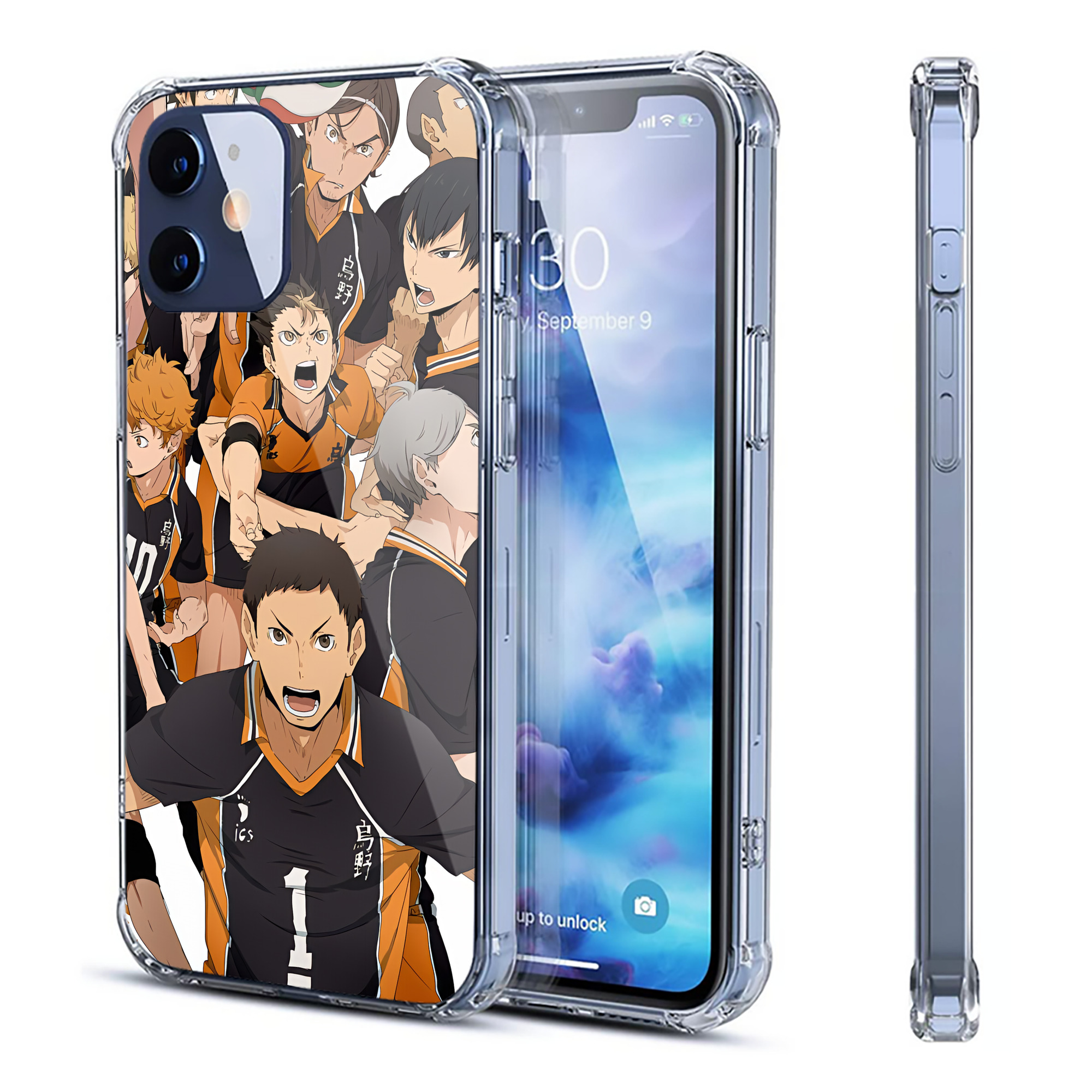 （画像用） ハイキュー!! Haikyu!! 【iPhone 12シリーズ対応】透明スマホケース（クリアソフトケース）